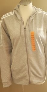 Adidas gray zip hoodie